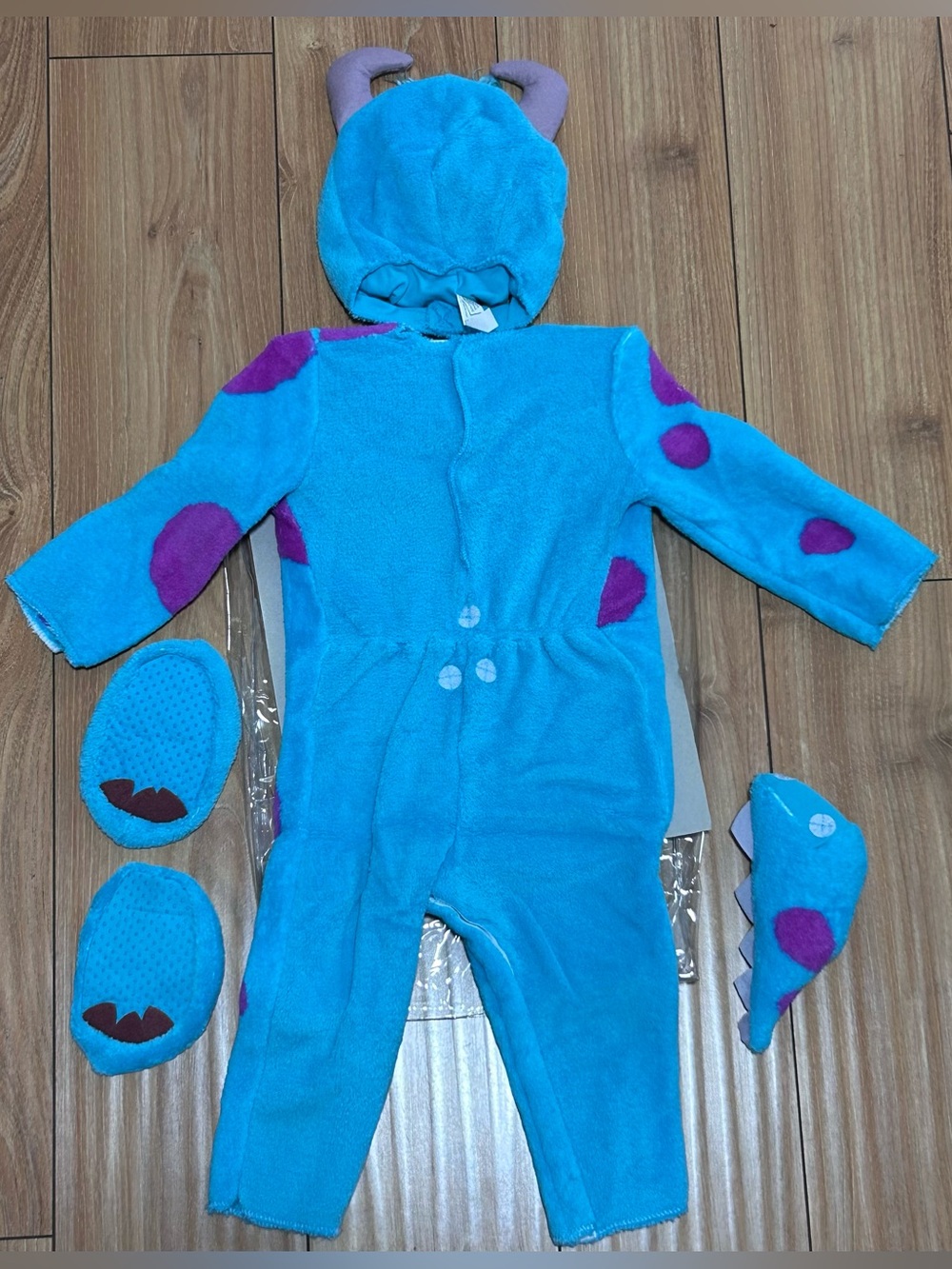 NEW Infant Baby Disney Pixar Monsters Inc University Sulley Costume SIZE 12-18M - Picture 3 of 9